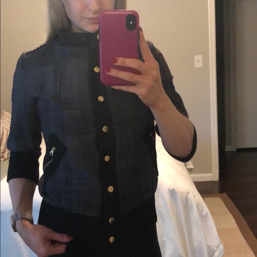 Anthropologie cropped jacket